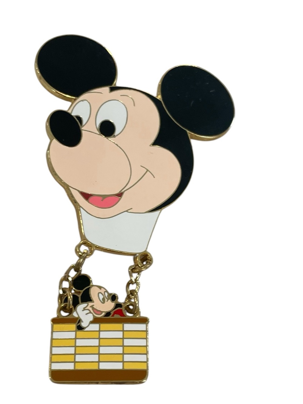 Disney Pin Mickey Mouse Hot Air Balloon Dangle LE 10000 EUC